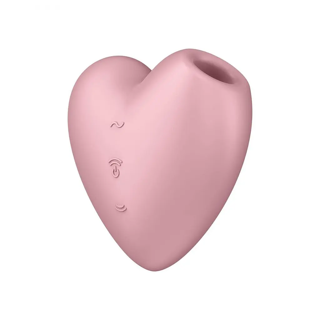 Вакуумный стимулятор клитора с вибрацией Satisfyer Cutie Heart розовый - фото 2
