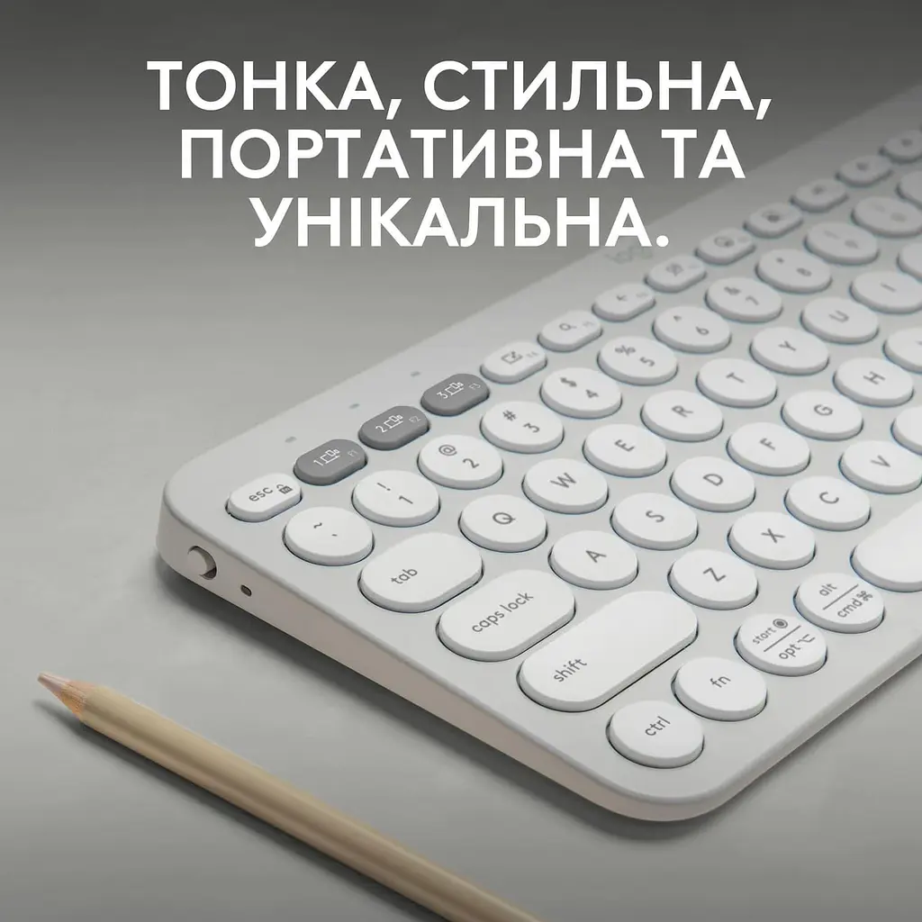 Клавиатура Logitech Pebble Keys 2 K380s White (920-011852) - фото 5