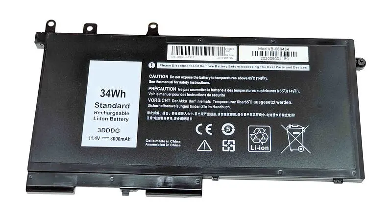 Акумулятор для ноутбука Dell 3DDDG Latitude E5580 11.4V Black 3000 mAh - фото 2