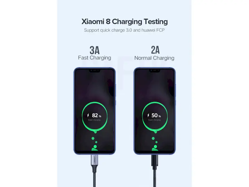 Кабель UGREEN US288 USB - Type-C Cable Aluminum Braid 1.5m Black (60127) - фото 7