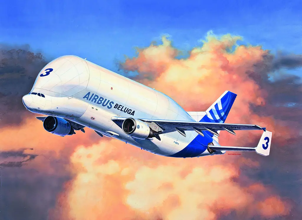 Збірна модель-копія Revell Літак Airbus A300-600ST Beluga 1:144 (RVL-03817) - фото 9