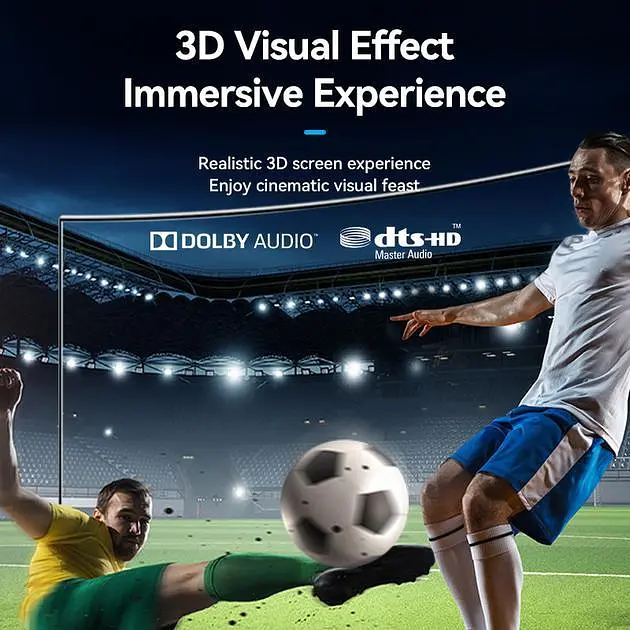 Удлинитель HDMI 2.0 Vention 2м 4K@60Hz, 1080p@120Hz 18 Гбит/с HDR 3D Черный (AHCBH) - фото 5