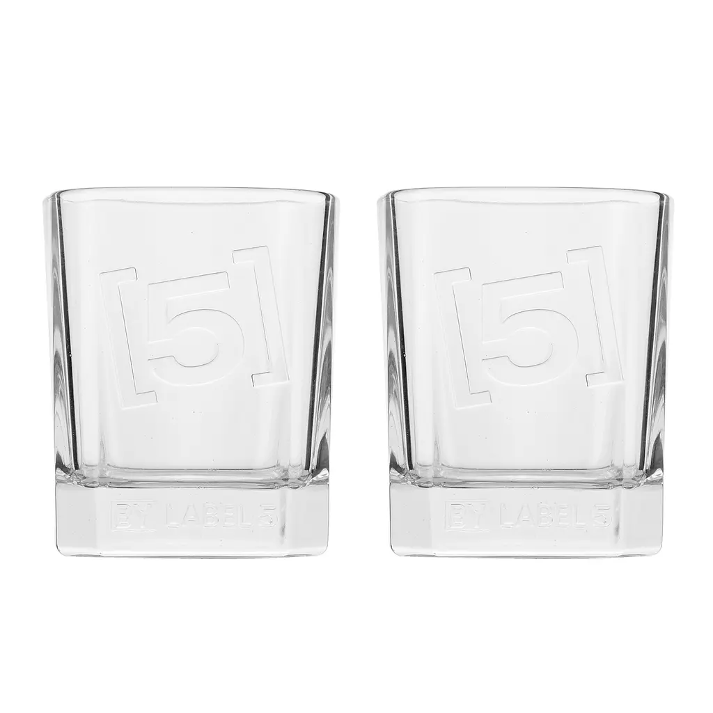 Виски Label 5 Classic Black Blended Scotch Whisky, в подарочной упаковке, 40%, 0,7 л + 2 стакана - фото 5