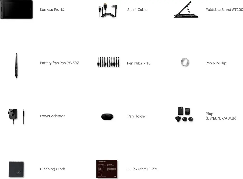 Графічний монітор Huion Kamvas Pro 12 (GT116) [82330] - фото 7