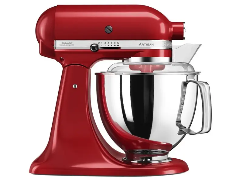 Кухонна машина KitchenAid Artisan 5KSM175PSEER з відкидним блоком 4.8 л червона
