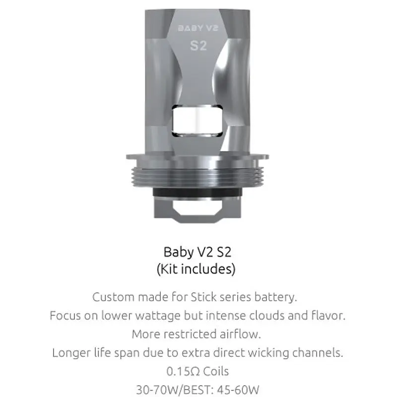 Випаровувач Baby V2 Coil Quadruple S2 - 0.15 Ом (16691) - фото 2