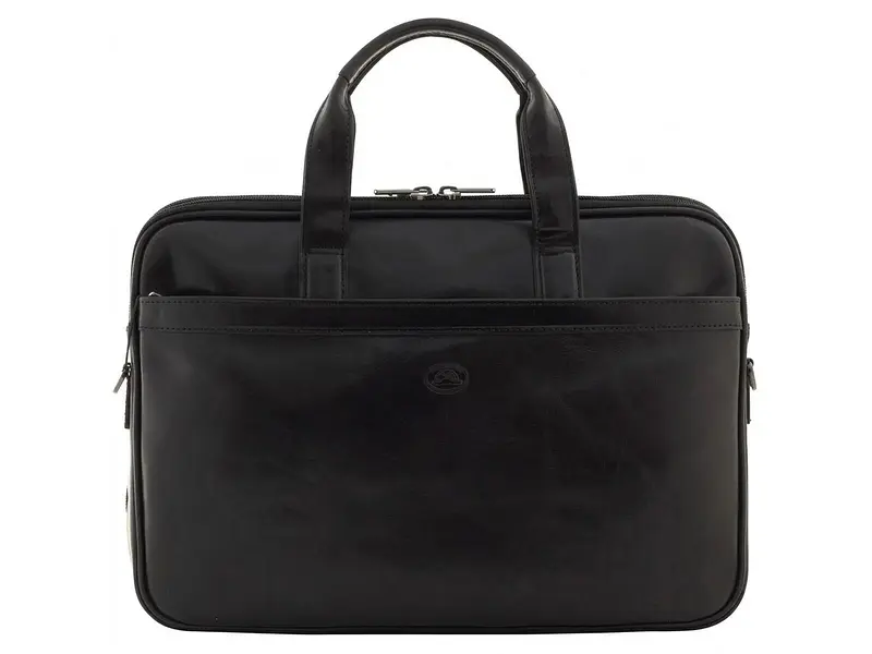Чоловічий портфель із натуральної шкіри Italico 7044-40 nero Чорний 40x30x9 см TONY PEROTTI sum0029078 - фото 2