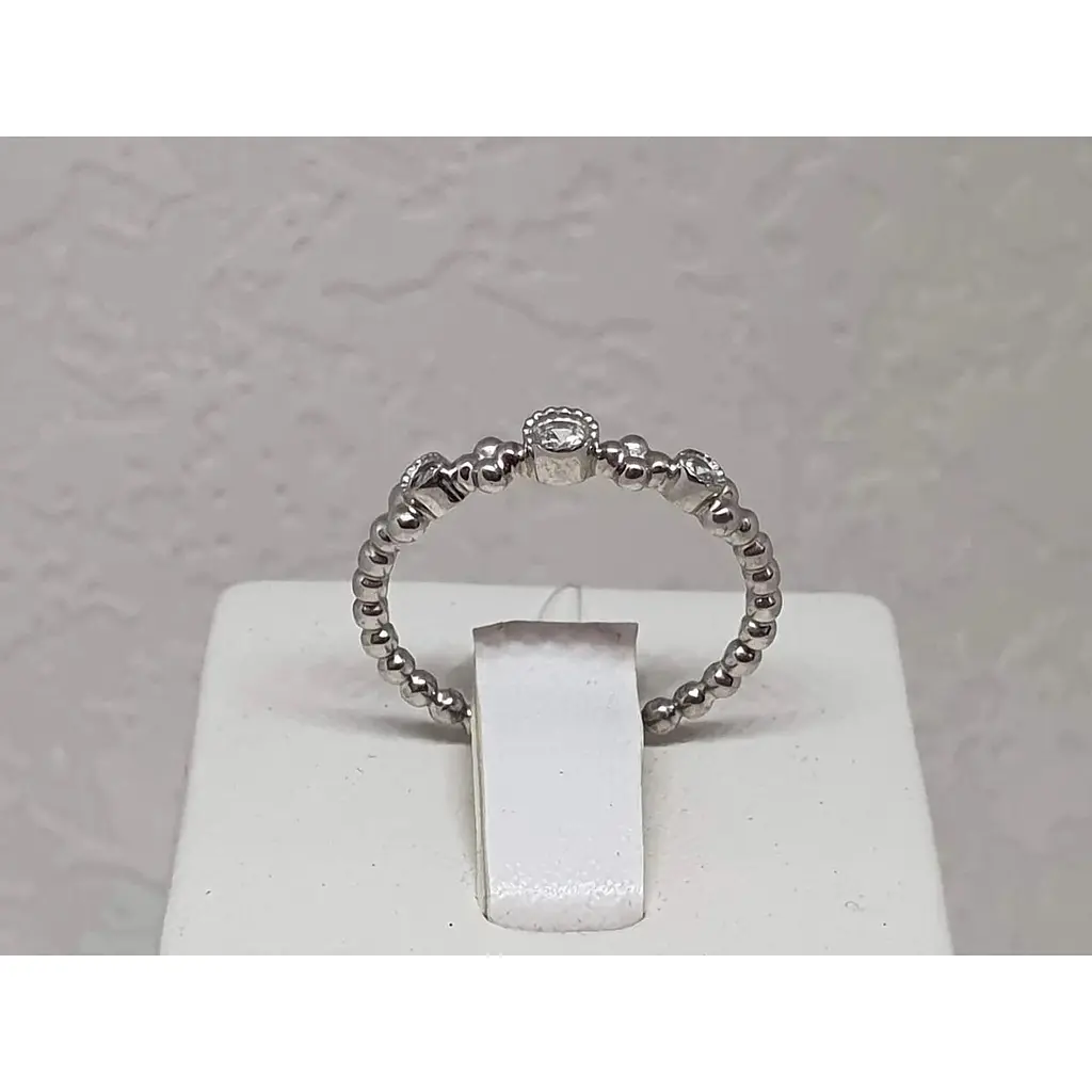 Срібне кільце Qvaliz Корона з фіанітами. 90101021 17 - фото 2