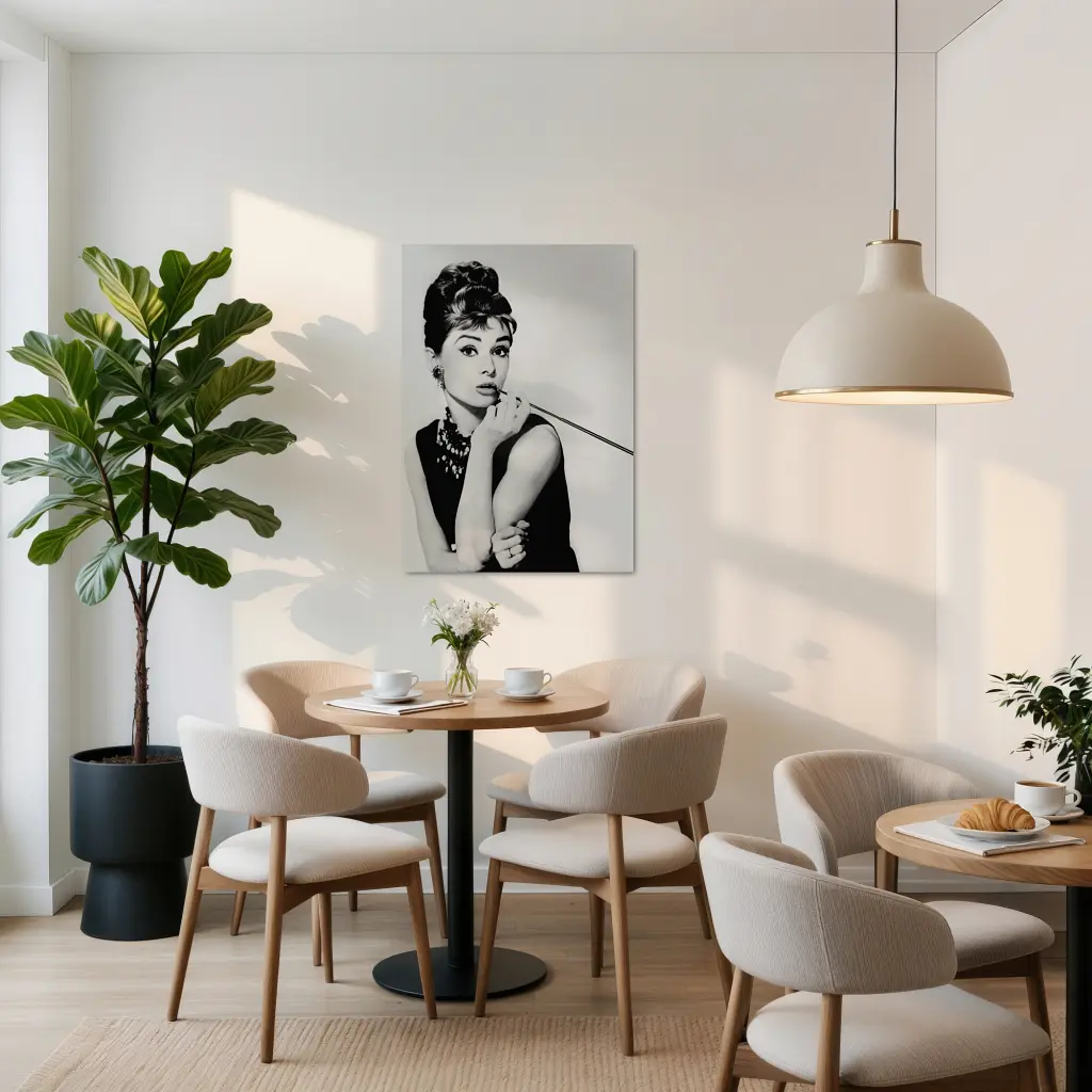 Інтер'єрна картина Одрі Хепберн, Audrey Hepburn, культове фото, мода, 60×43 см (id1542) - фото 2