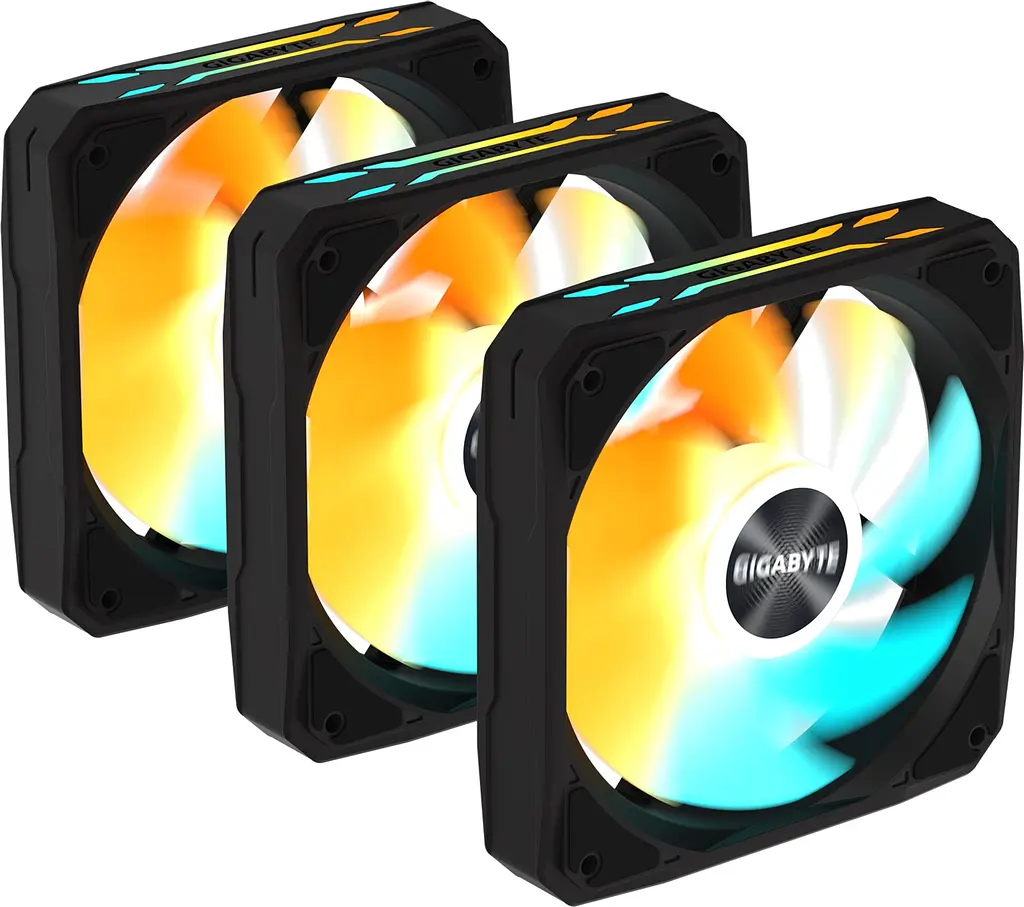 Вентилятор Gigabyte EZ Chain Fan 120 3-Pack Black (GP-GBT EZFAN1203) - фото 5