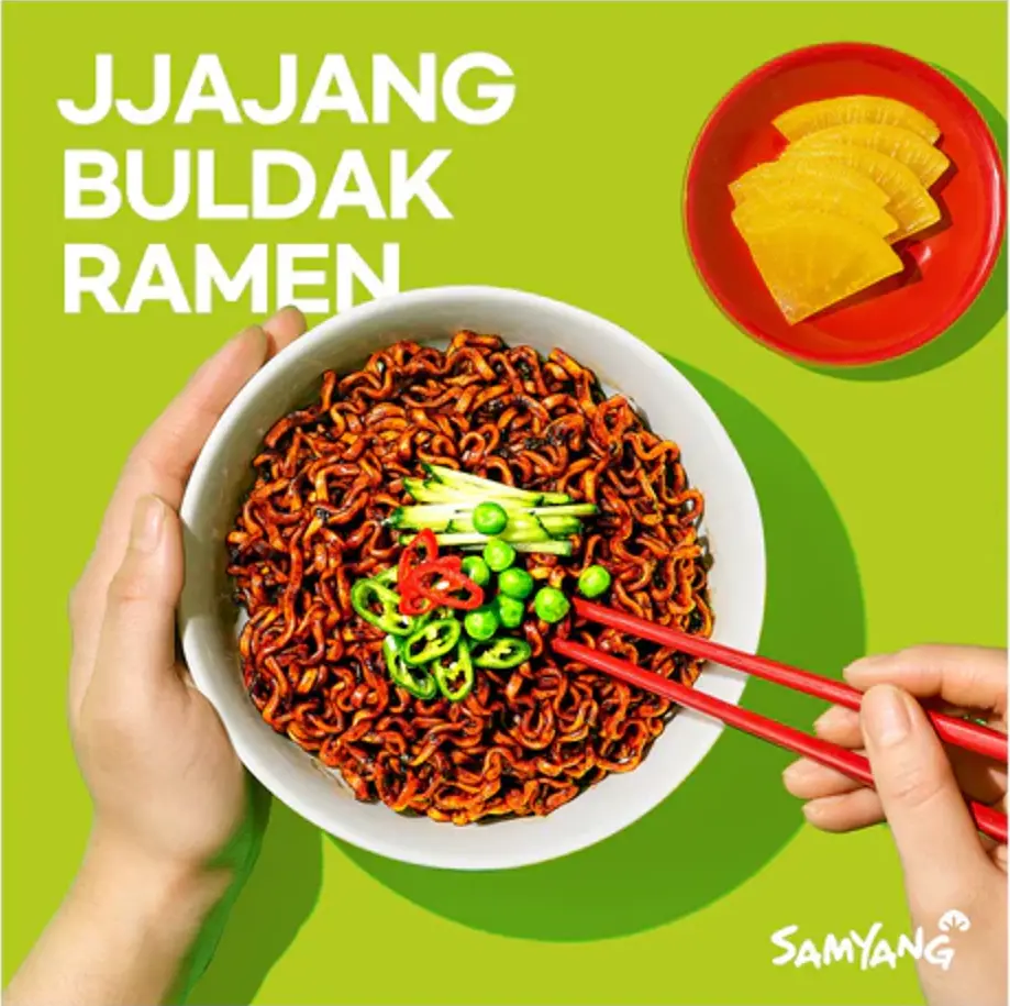 Локшина швидкого приготування Samyang Buldak Ramen Jjajang Hot Chicken Flavor 140 г - фото 5