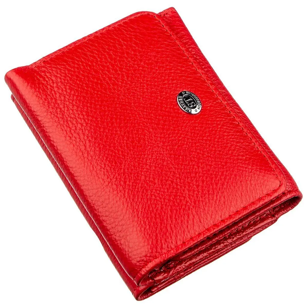 Яскравий компактний жіночий гаманець ST Leather 18892 червоний - фото 5