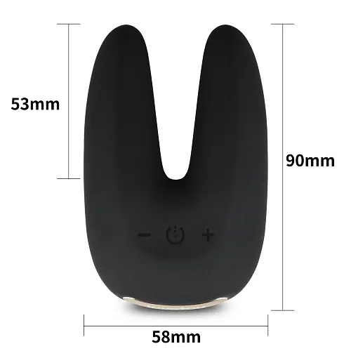 Вібратор Lovetoy O-Sensual Rapture Twin Black Елегантний, 9х6 см - фото 5