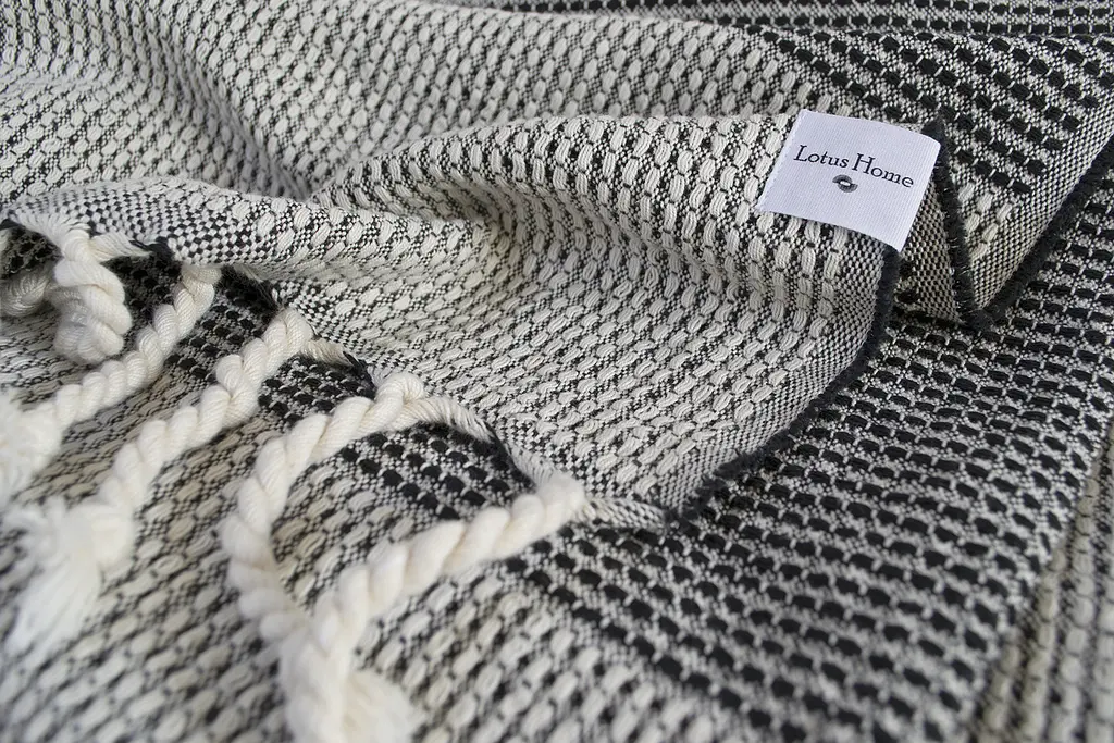 Плед Lotus Home - Albury natural grey 130x170 - фото 3