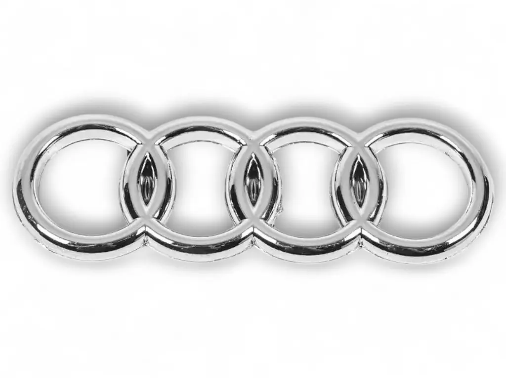 Емблема Audi 80/90 (1987-1996р) Хром 137х45 мм (на скотчі) 4438537422ZZ - фото 4
