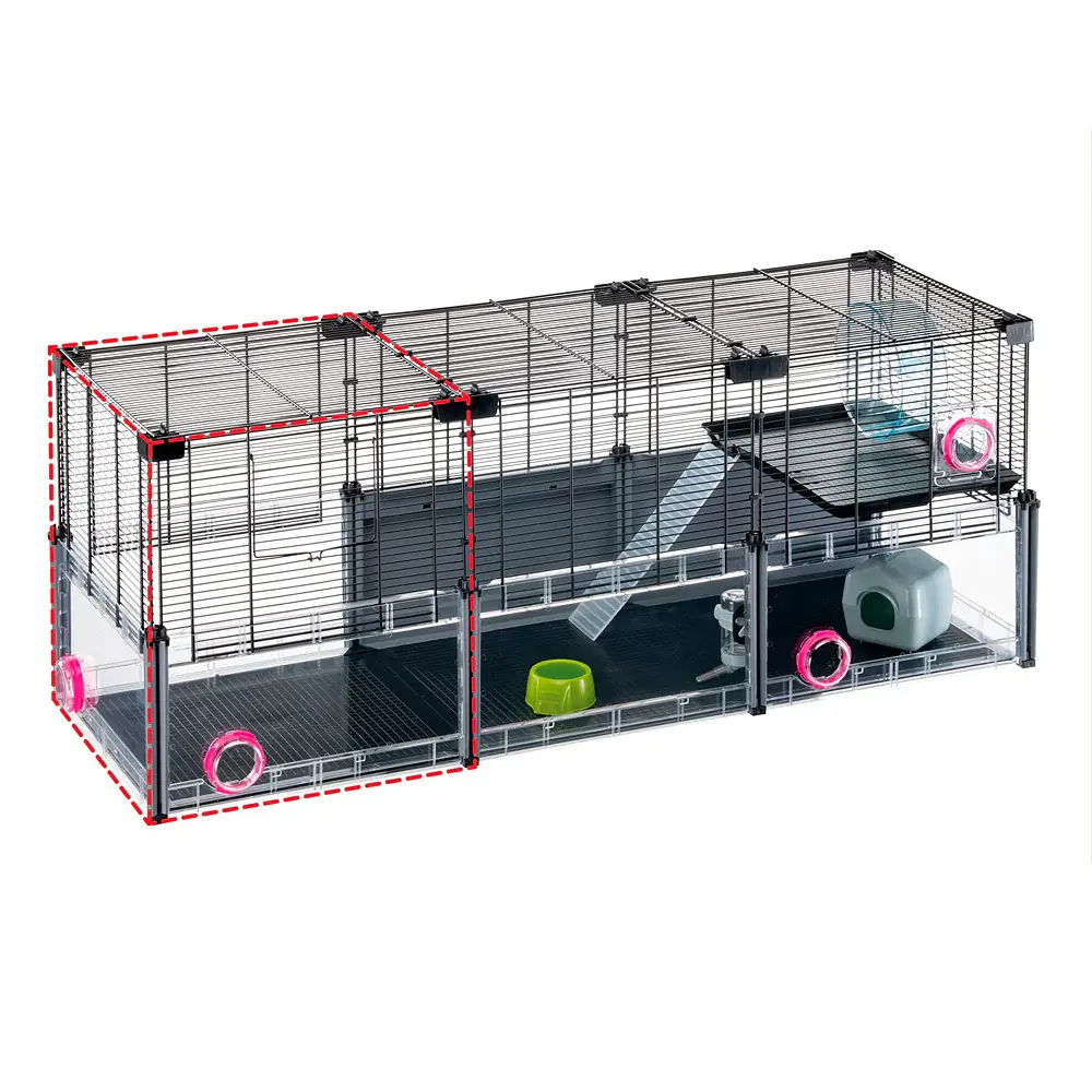 Модуль розширення для модульних кліток для гризунів Ferplast Multipa Hamster Base Extens 37,5x37,5x41 см 57008000 - фото 3