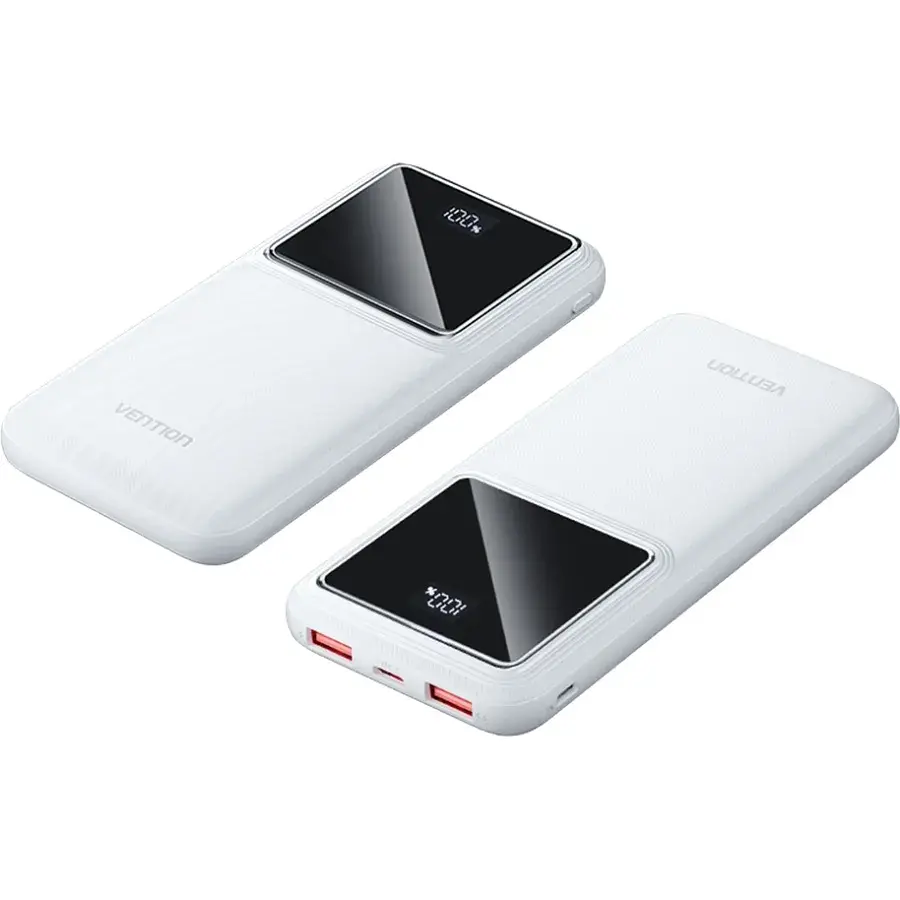 Універсальна мобільна батарея Vention 10000mAh PD QC 3.0 White (FHKW0) - фото 3
