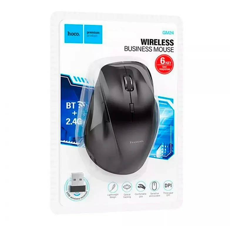 Мышь Hoco GM24 Mystic Black - фото 4