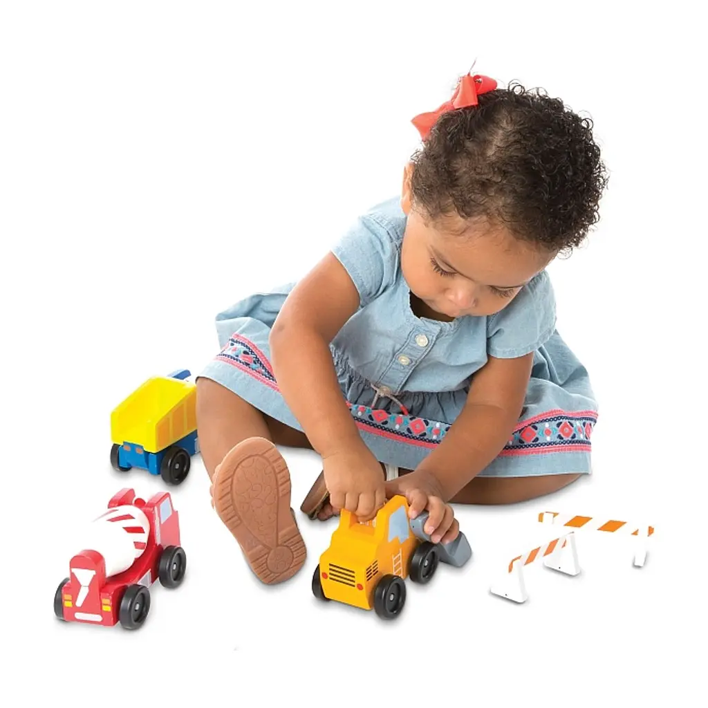 Ігровий набір Melissa & Doug дерев'яний набір Будівельні машинки (MD656) - фото 7