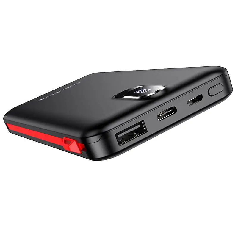 Внешний АКБ BOROFONE BJ2 Buena 10000 mAh с кабелями Lightning/Type-C/Micro - фото 4