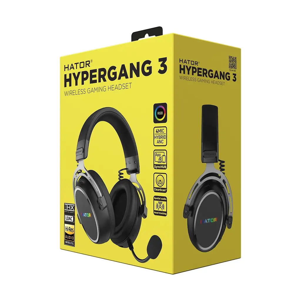 Гарнiтура Hator Hypergang 3 Wireless Чорний (ESH55) - фото 9