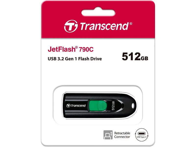USB флеш накопичувач Transcend 512 GB JetFlash 790C (TS512GJF790C) - фото 7