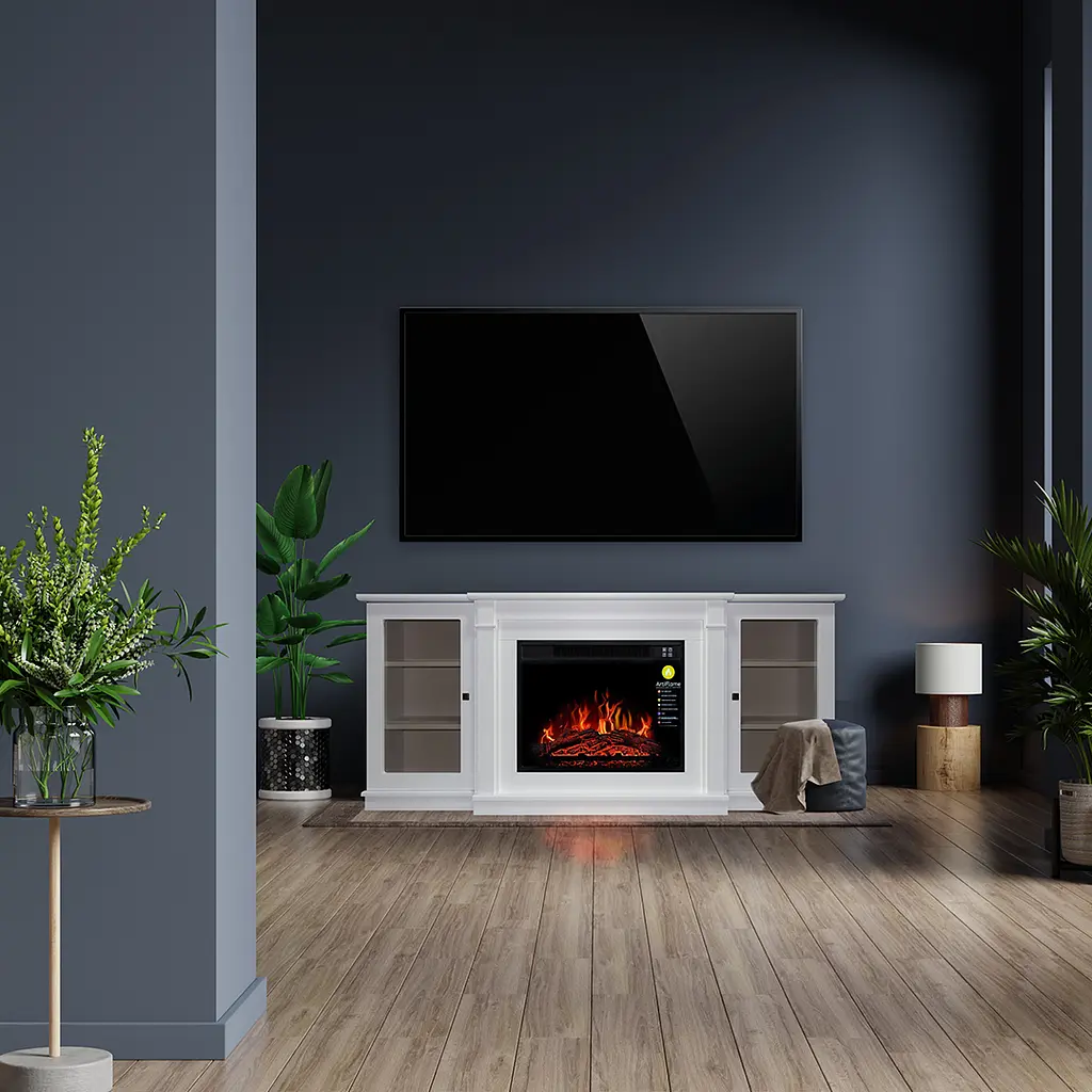 Камінокомплект ArtiFlame VERMONT AF23S БІЛИЙ Б'ЯНКО (зі звуком) - фото 3
