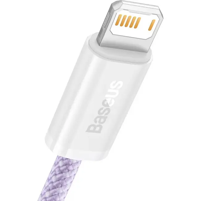 Кабель Baseus Dynamic Series Fast Charging Cable USB to Lightning 2.4A 1m CALD000405 Purple - фото 2