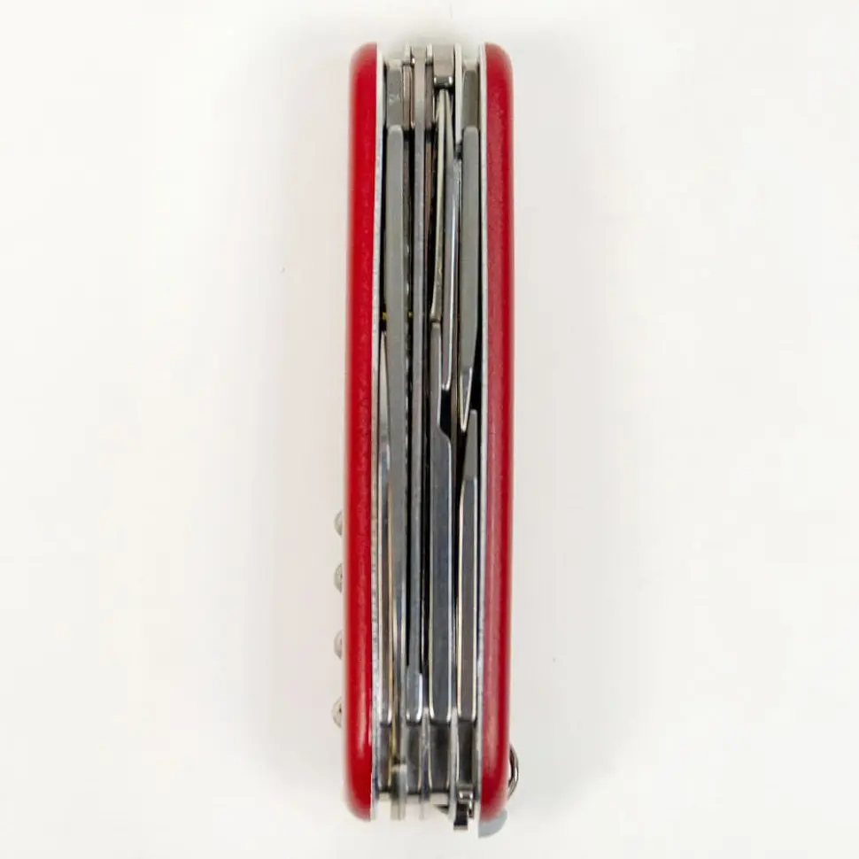 Ніж Victorinox Huntsman Mat 91мм 15функ черв.мат жовт.лого - фото 8