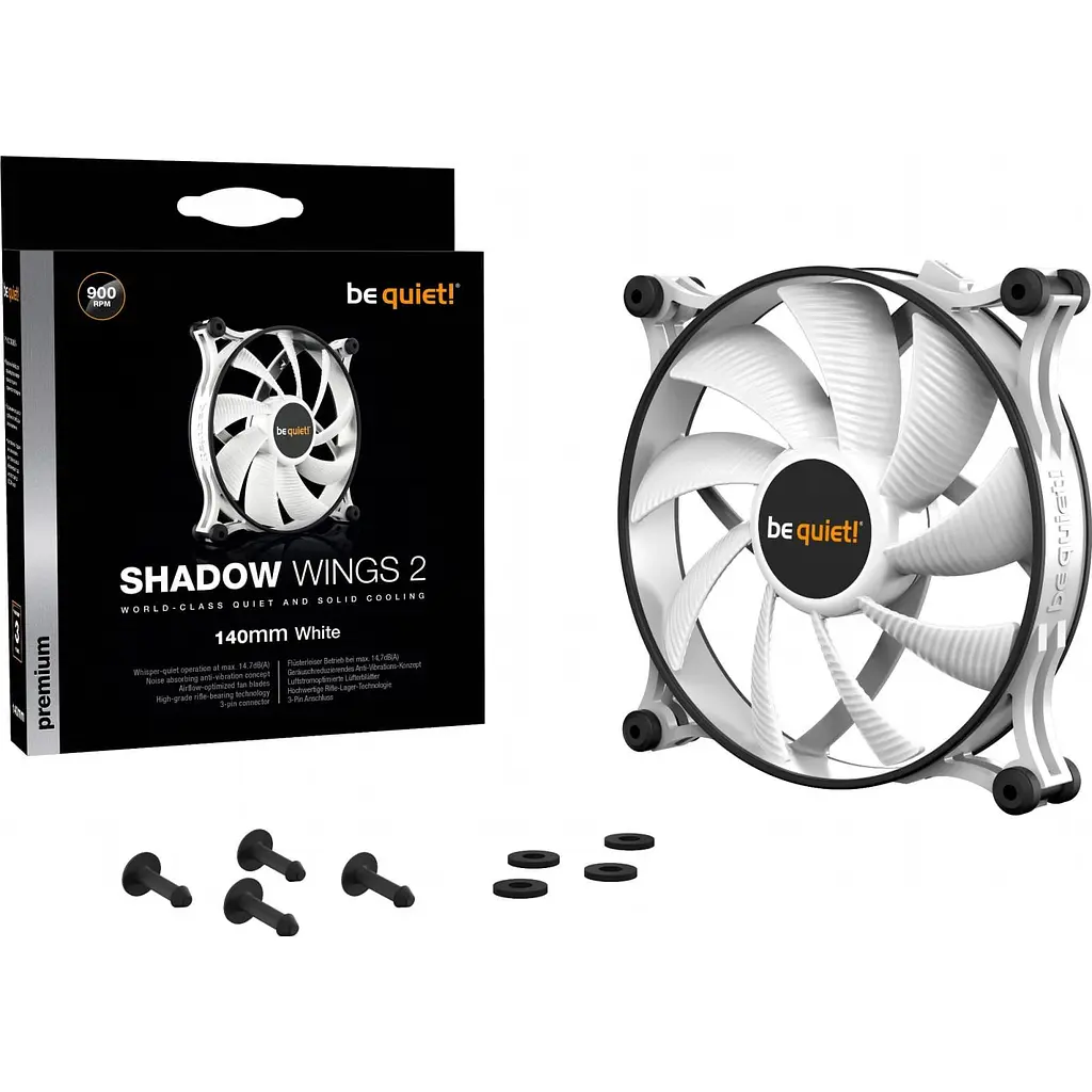 Вентилятор Be quiet! Shadow Wings 2 White 140mm (BL090) - фото 5