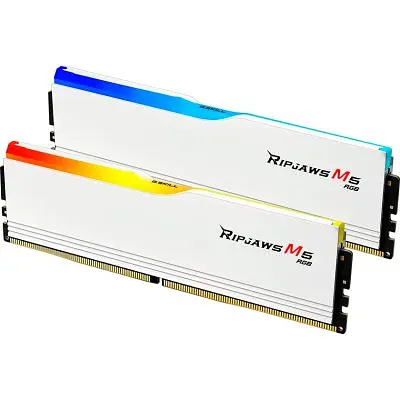Модуль пам'яті для комп'ютера DDR5 64GB (2x32GB) 6400 MHz Ripjaws M5 RGB Matte White G.Skill (F5-6400J3239G32GX2-RM5RW) - фото 3