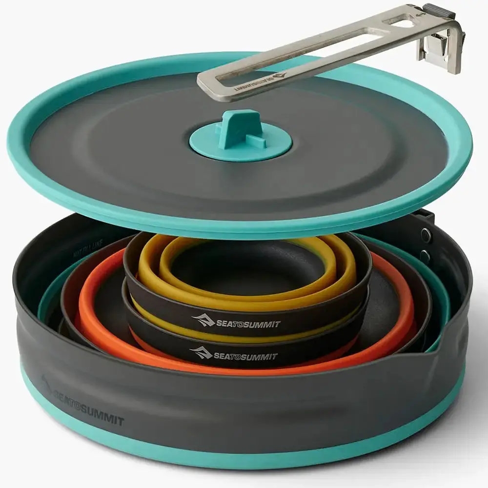 Набір посуду Sea To Summit Frontier UL Collapsible One Pot Cook Set w/2.2L Pot 2P (1033-STS ACK026031-122101) - фото 5