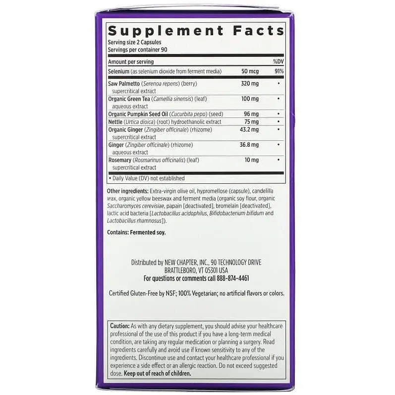 Підтримка простати New Chapter Prostate 5LX 180 капсул - фото 3