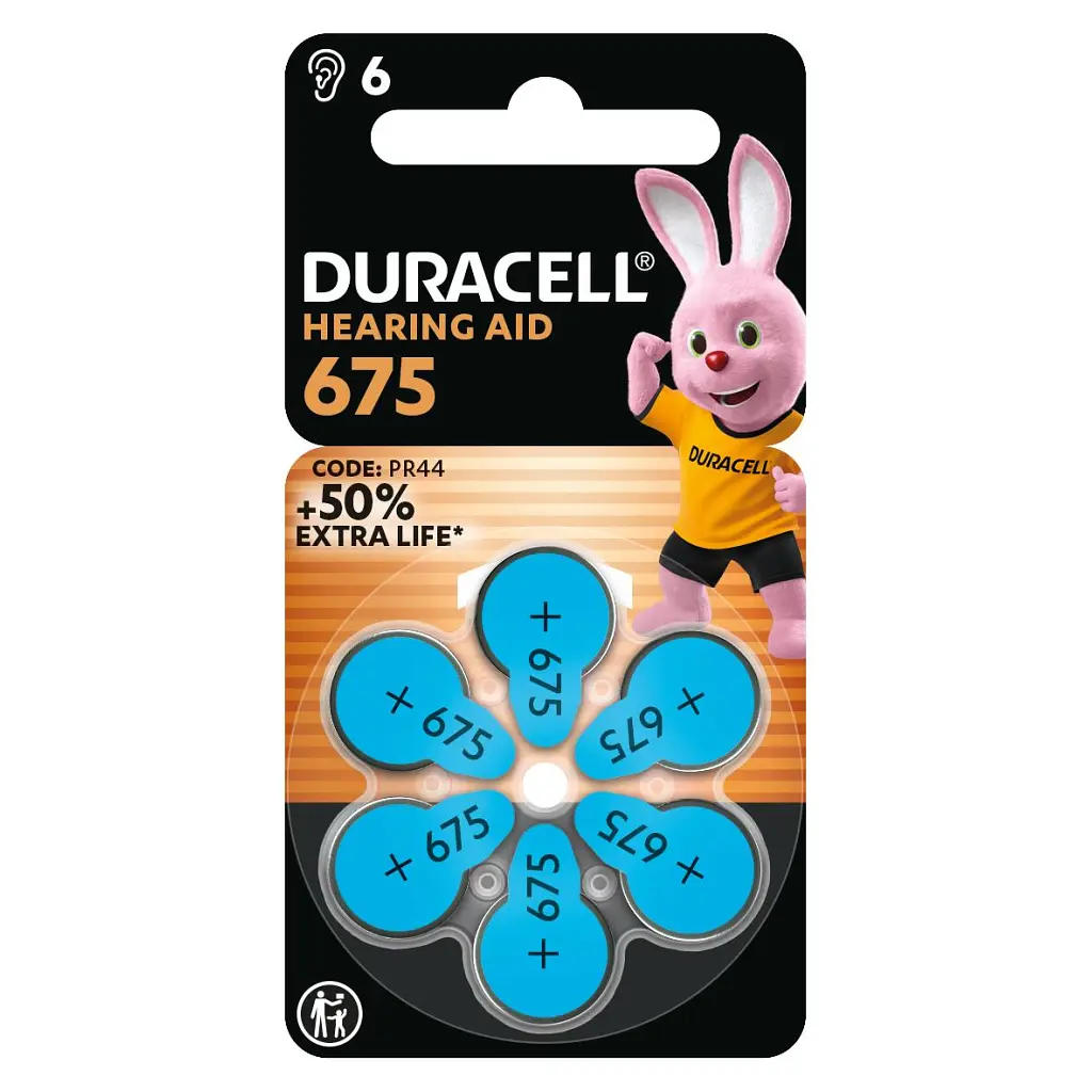 Батарейка Duracell для слухових апаратів розмір 675, 6 шт. в упаковці (5004326) - фото 2