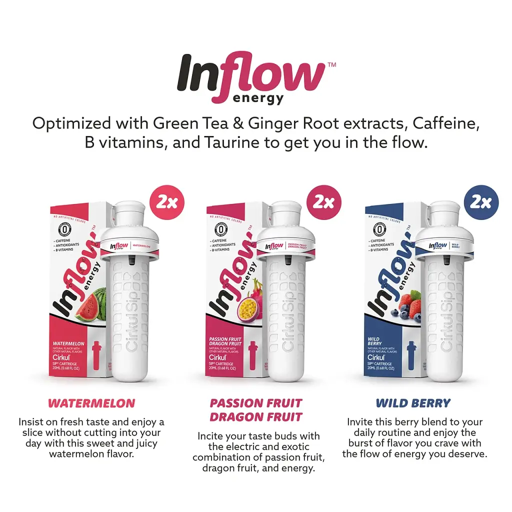 Набір картриджів для напоїв Cirkul Inflow Variety Drink Mix Cartridges 6 шт - фото 2