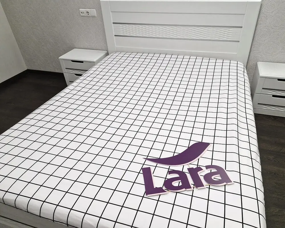 Простирадло на резинці LARA бязь dp11357 160х200х25 - фото 2