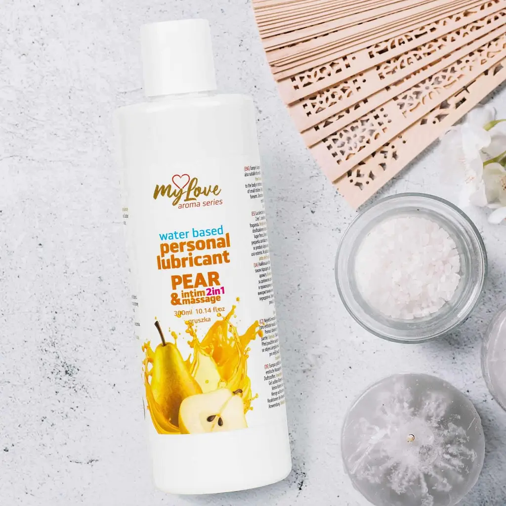 Лубрикант MyLove Aroma Series IntimMassage 2in1 Pear, 300 мл - фото 5