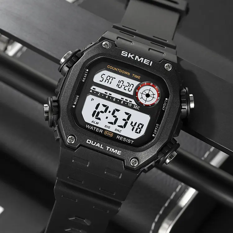 Наручний годинник чоловічий 2126BKWT Black-White Skmei acs0030250 - фото 4