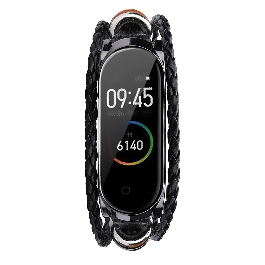 Ремешок винтажный Carprie для фитнес-браслета Xiaomi Mi Band 5 и 6 Type BB5 + 3 цветных ремешка - фото 5