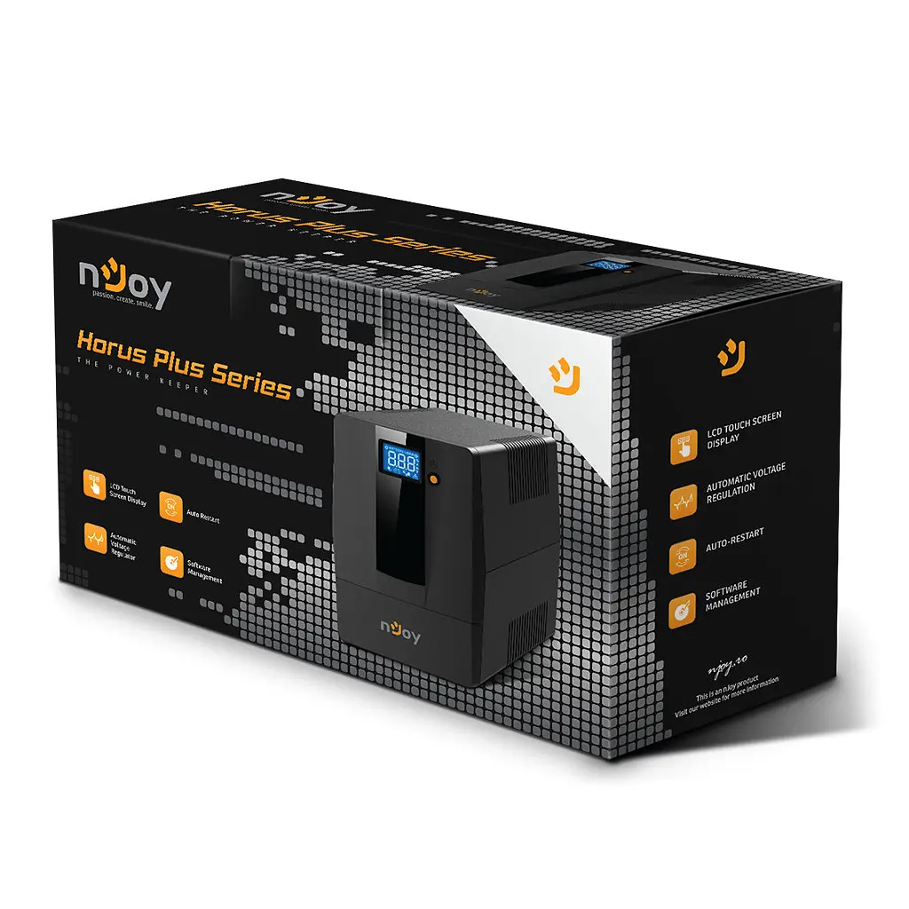 Пристрій безперебійного живлення nJoy Horus Plus 800 USB (PWUP-LI080H1-AZ01B) - фото 6