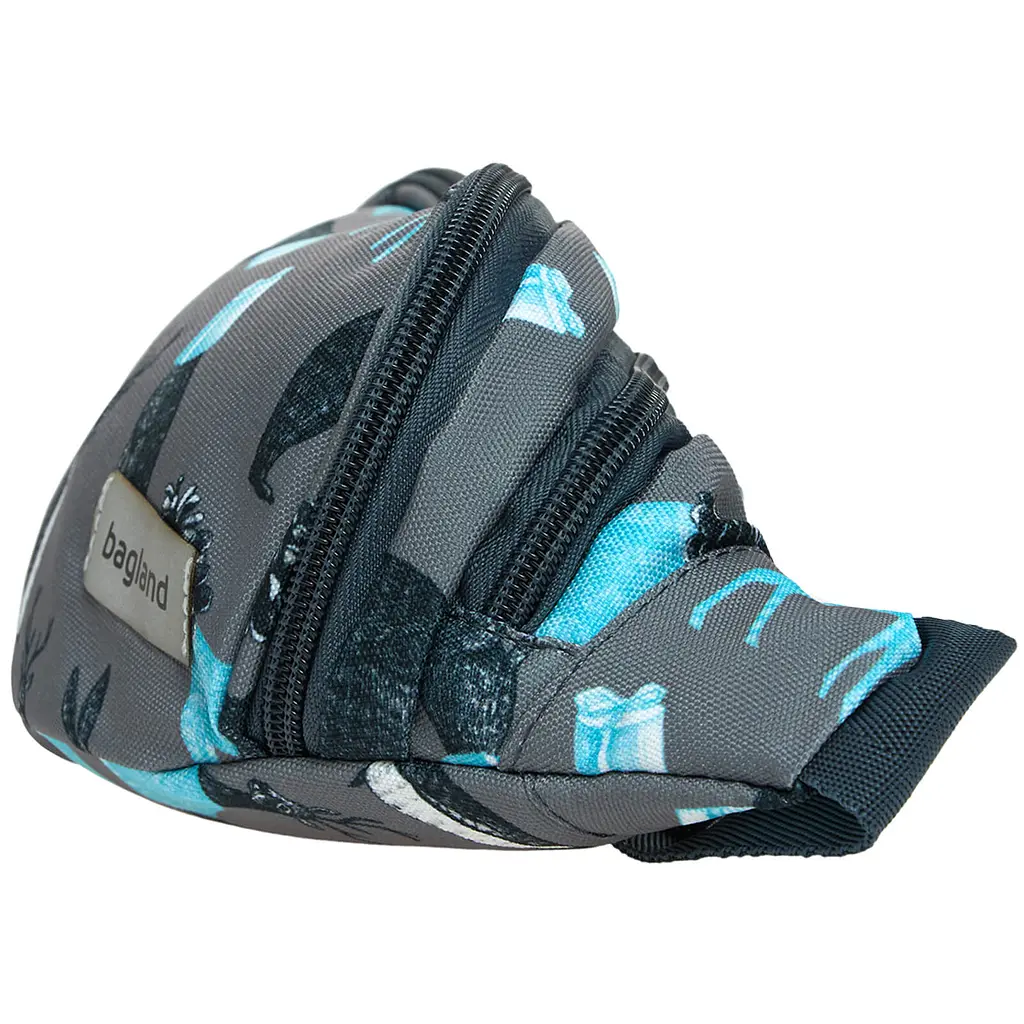 Сумка-бананка Bagland Bella 2 л сублимация 740 серая (00202664) - фото 2