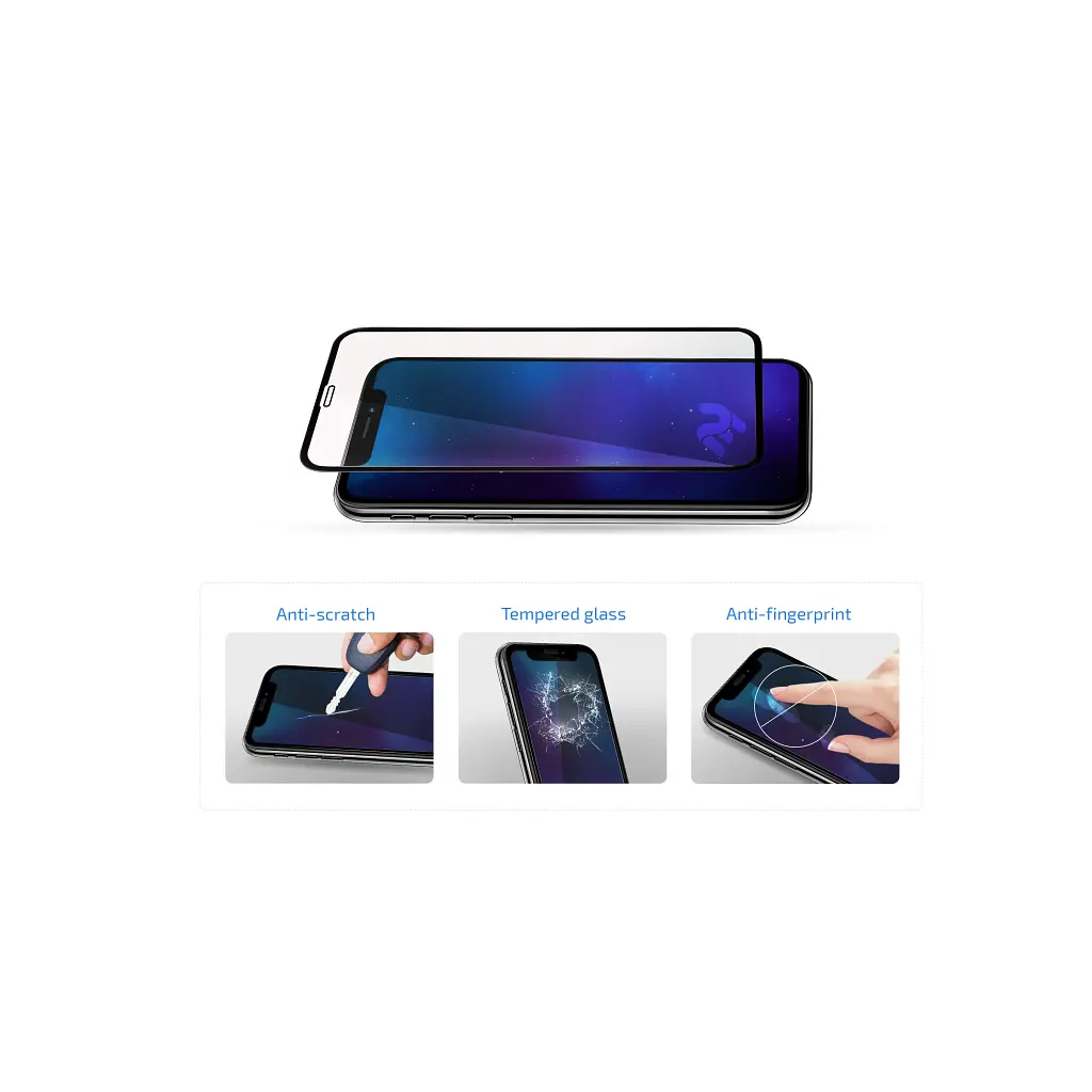 Скло захисне 2E iPhone 15 Pro 2.5D FCFG black (2E-IP-15P-6.1-SMFCFG-BB) - фото 5