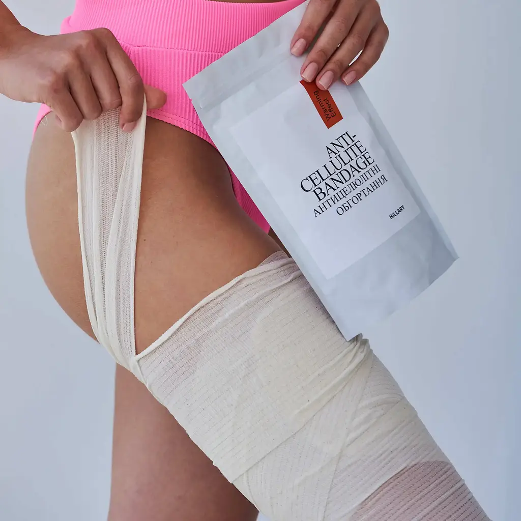Антицеллюлитные обертывания Hillary Anti-cellulite Bandage Warming Effect с разогревающим эффектом  - фото 10