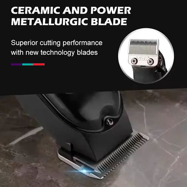 Машинка для стрижки аккумуляторная VGR V-051 2500 mAh LED дисплей (4 насадки) - фото 5