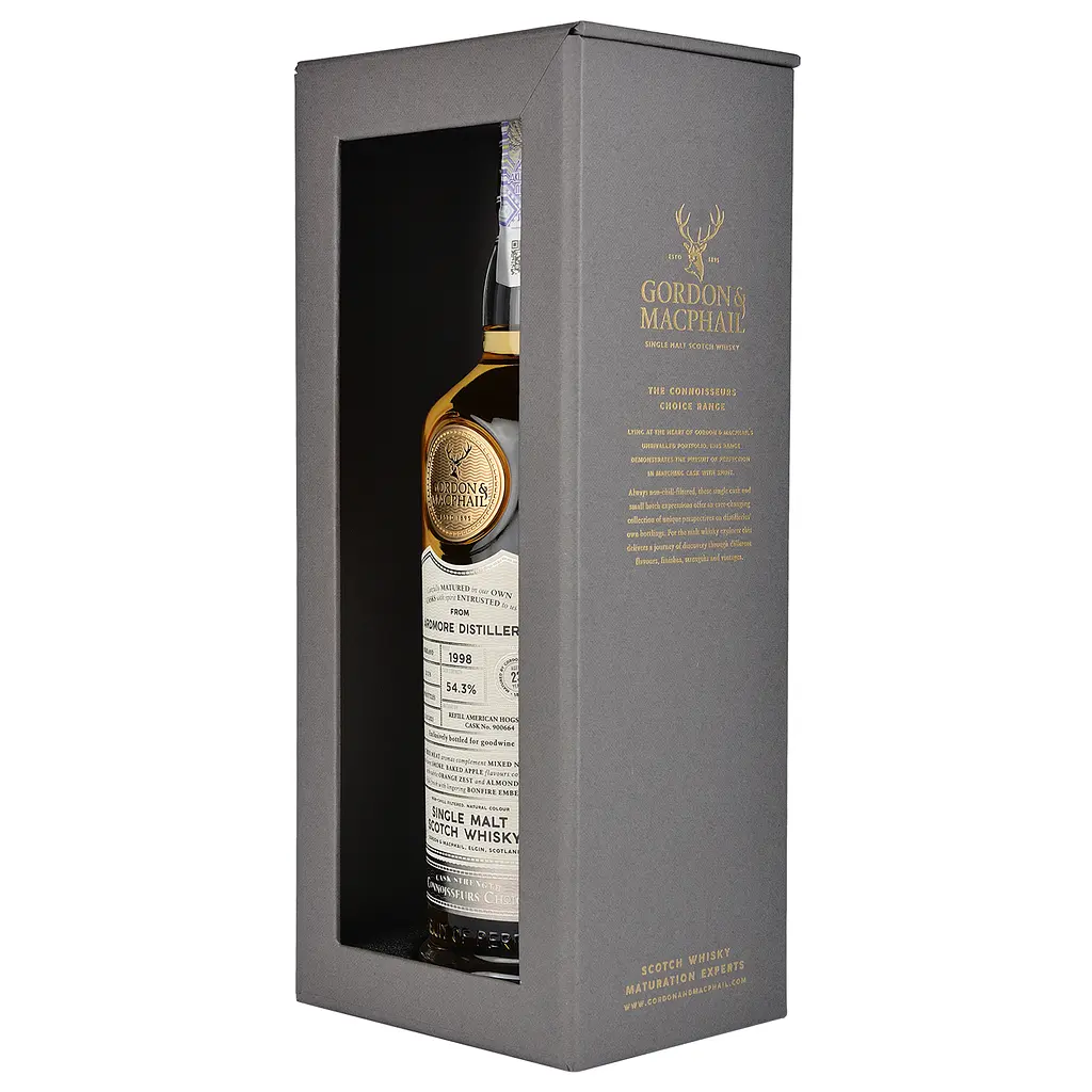 Виски Gordon&MacPhail Ardmore Connoisseurs Choice 1998 Batch 21/176 Single Malt Scotch Whisky, в подарочной упаковке, 54,3%, 0,7 л - фото 2