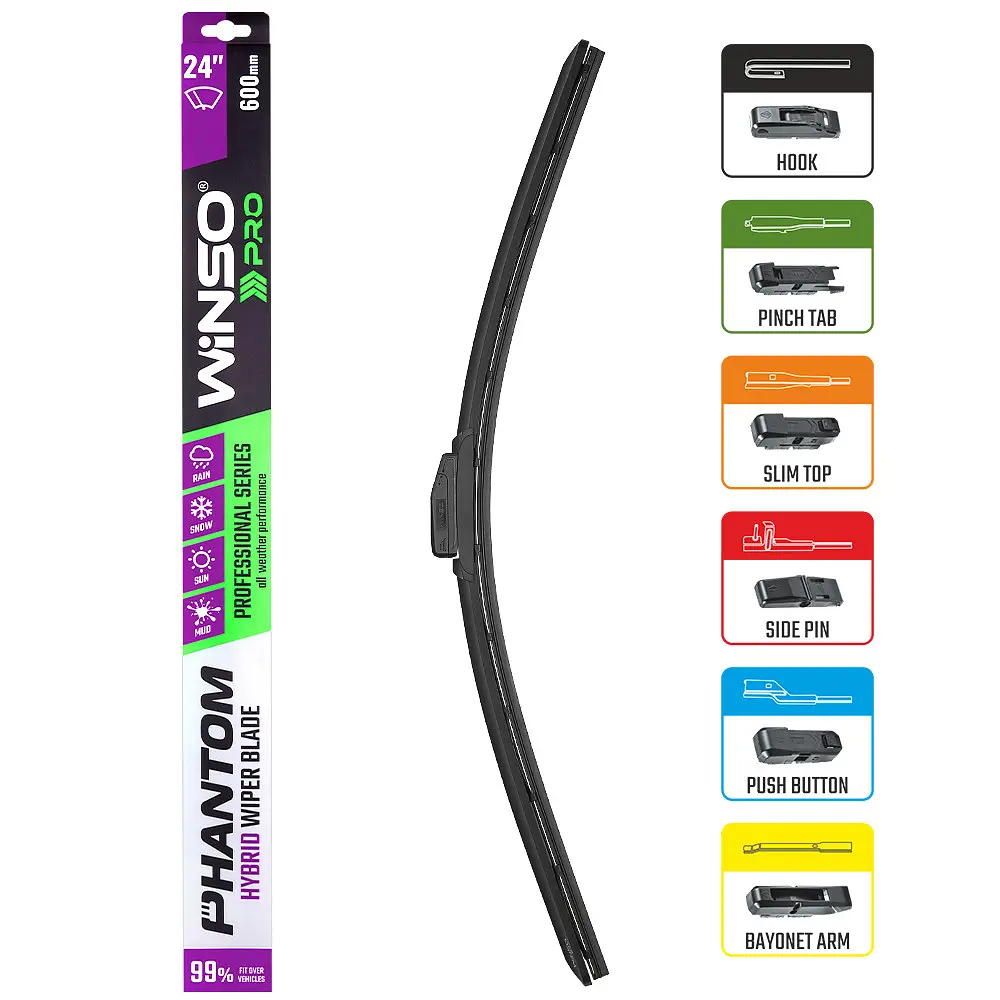 Щетка стеклоочистителя гибридная Winso Pro Phantom 24/600 мм (118600) - фото 3