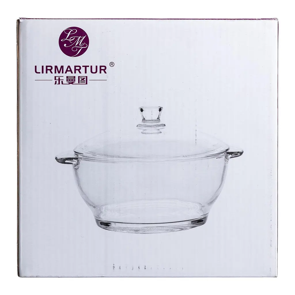 Каструля із загартованого скла Lirmartur 1 л, коричневий Yiwu HP-YH-5 - фото 5