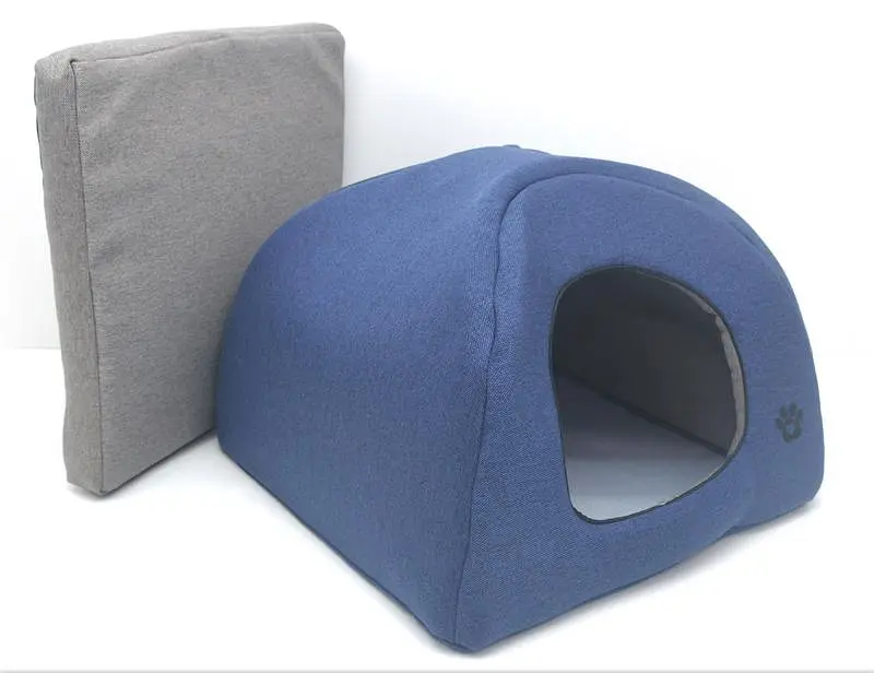 Будиночок юрту для котів та собак Zoo-hunt Loft №2 41х41х37 синій (ZH2699-1) - фото 2