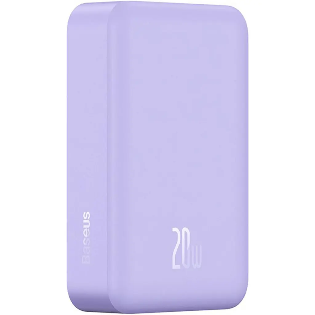 Зовнішній акумулятор Baseus Magnetic Mini 20W 20000 mAh Purple [PPCX150005] [117951] - фото 3