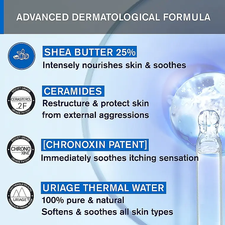 Ліпідовідновлюючий насичений крем Uriage Xemose Cerat проти подразнень 200 мл - фото 9